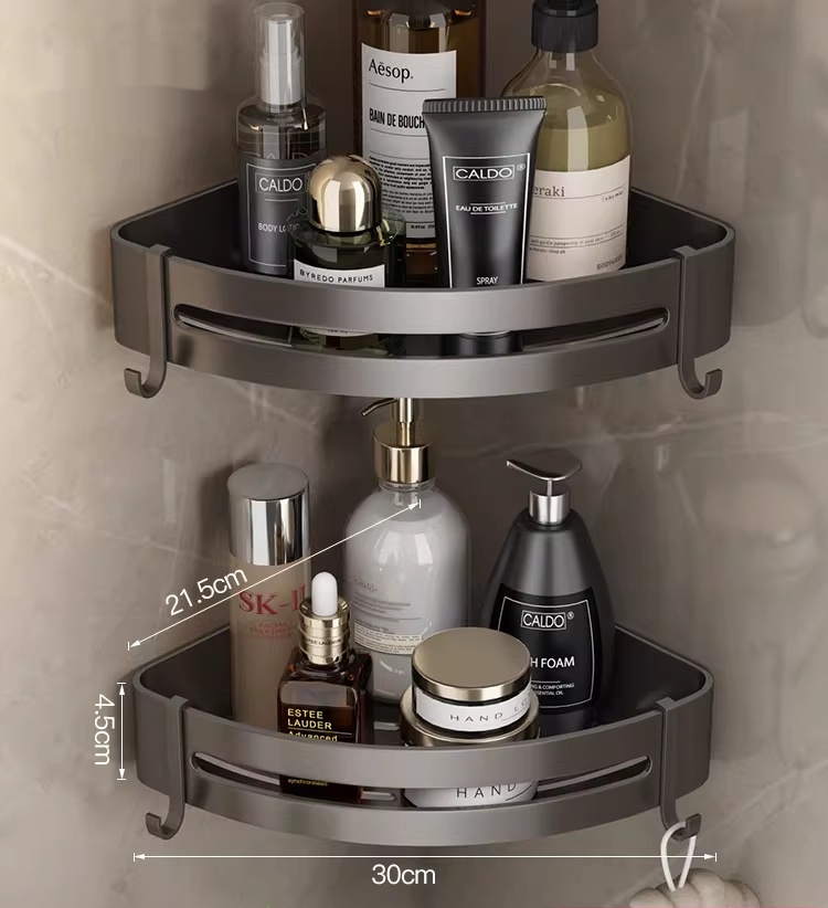 Thickened Towel Rack With Hooks Foldable Bath Towel Rack