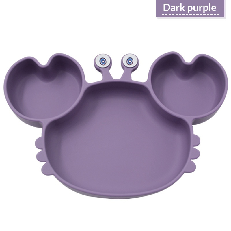 Baby Suction-cup Divider Plate Childrens Tableware