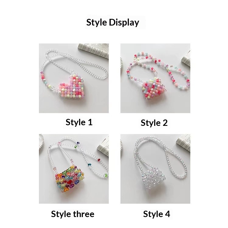 Womens Crossbody Beaded Pearl Handmade Bag Pearl Tote