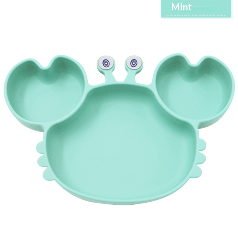 Baby Suction-cup Divider Plate Childrens Tableware