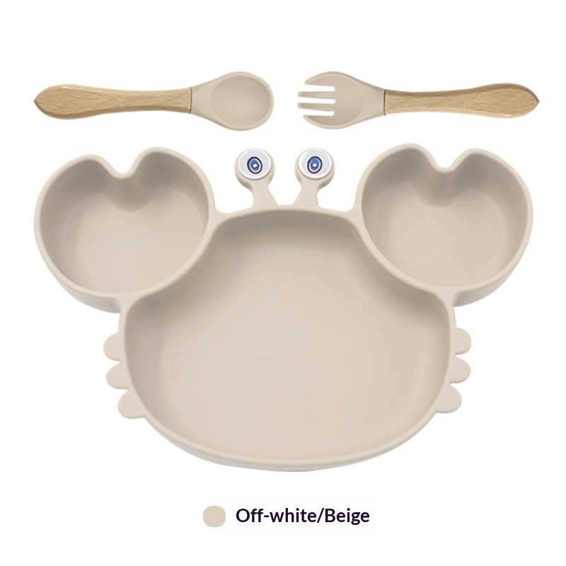 Baby Suction-cup Divider Plate Childrens Tableware