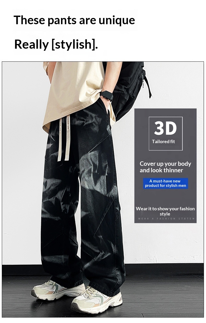 Men's Cotton Drawstring Pants, Straight-Leg, Easy Care 27