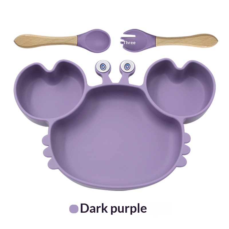 Baby Suction-cup Divider Plate Childrens Tableware