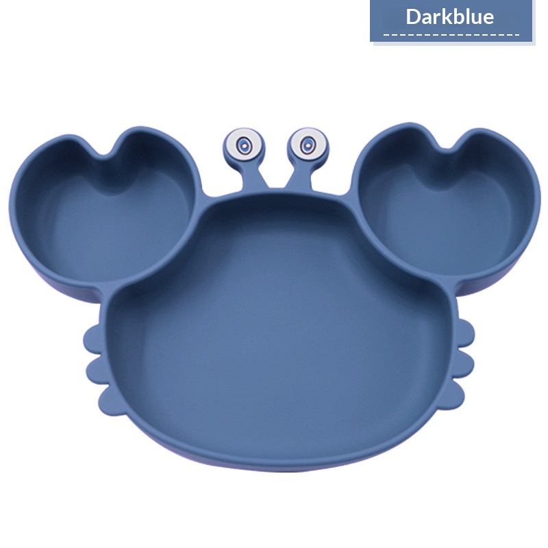 Baby Suction-cup Divider Plate Childrens Tableware