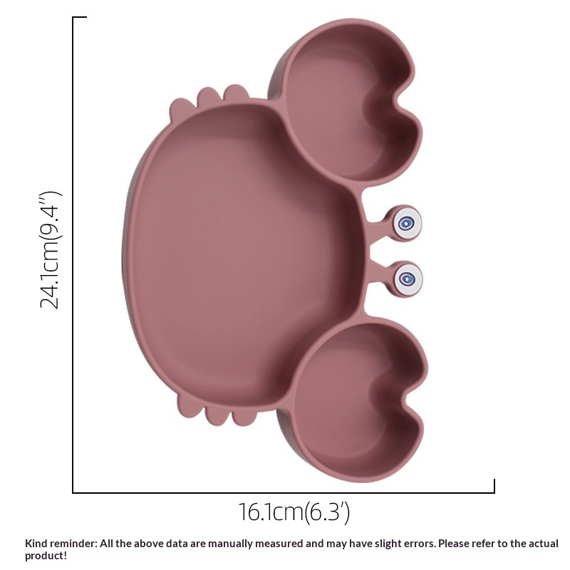 Baby Suction-cup Divider Plate Childrens Tableware
