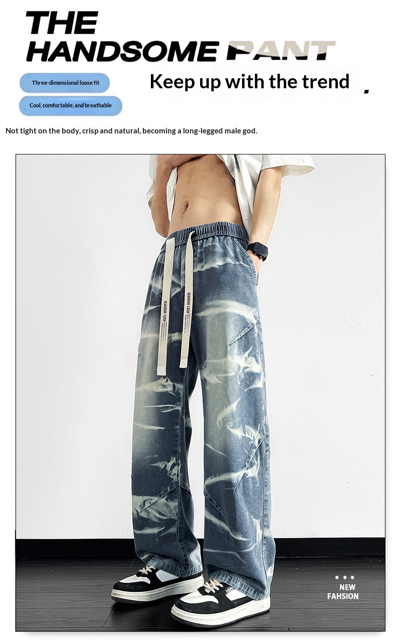 Men's Cotton Drawstring Pants, Straight-Leg, Easy Care 23