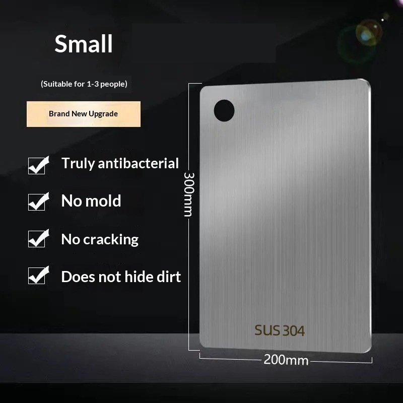 304 Stainless Steel Cutting Board, 316 Large Double-Sided Mold-Proof Chopping Board For Home Kitchen, Cutting & Rolling Dough, Cross-Border Labeling