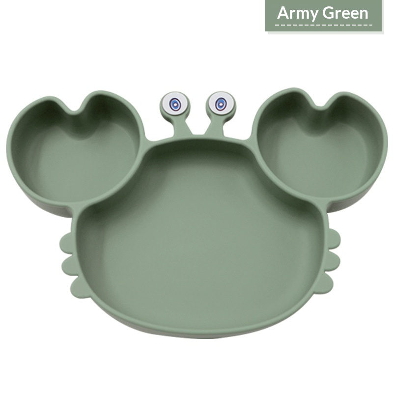 Baby Suction-cup Divider Plate Childrens Tableware