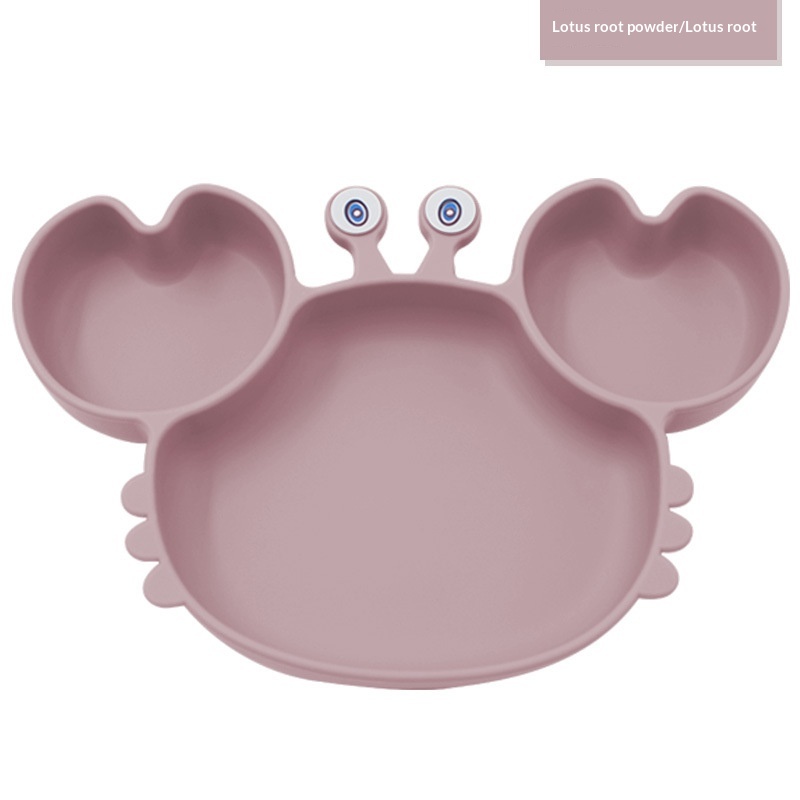 Baby Suction-cup Divider Plate Childrens Tableware