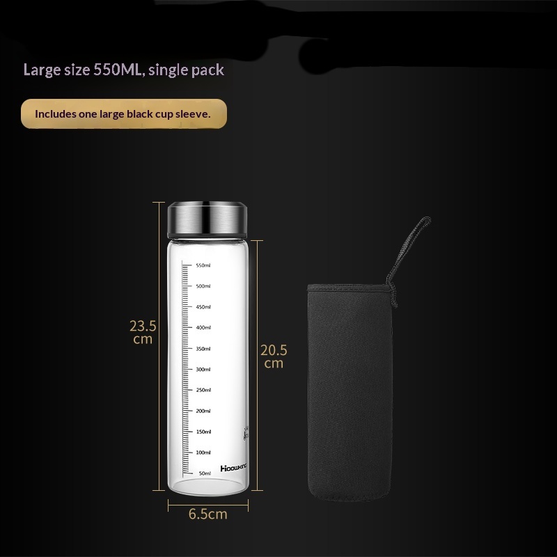 High-temperature-resistant Glass Milk Cup For Studentsportable And Microwave-safe