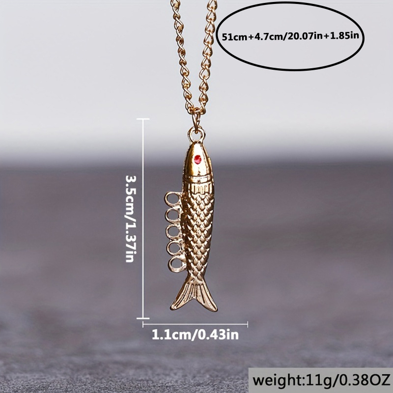 Fashionable Jewelry Golden Little Fish Necklace Pendant