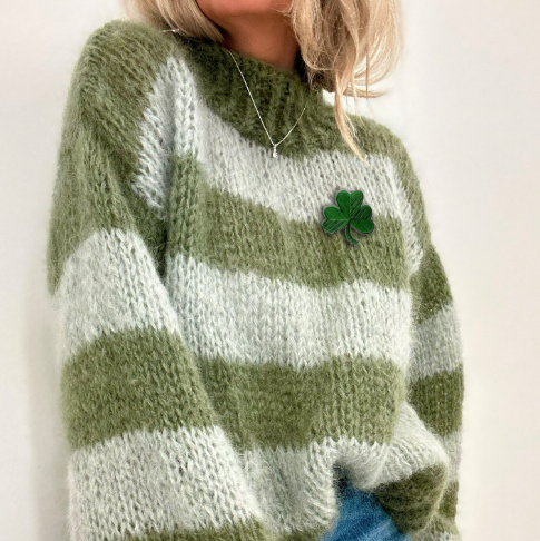 Womens Relaxed High-neck Casual Top