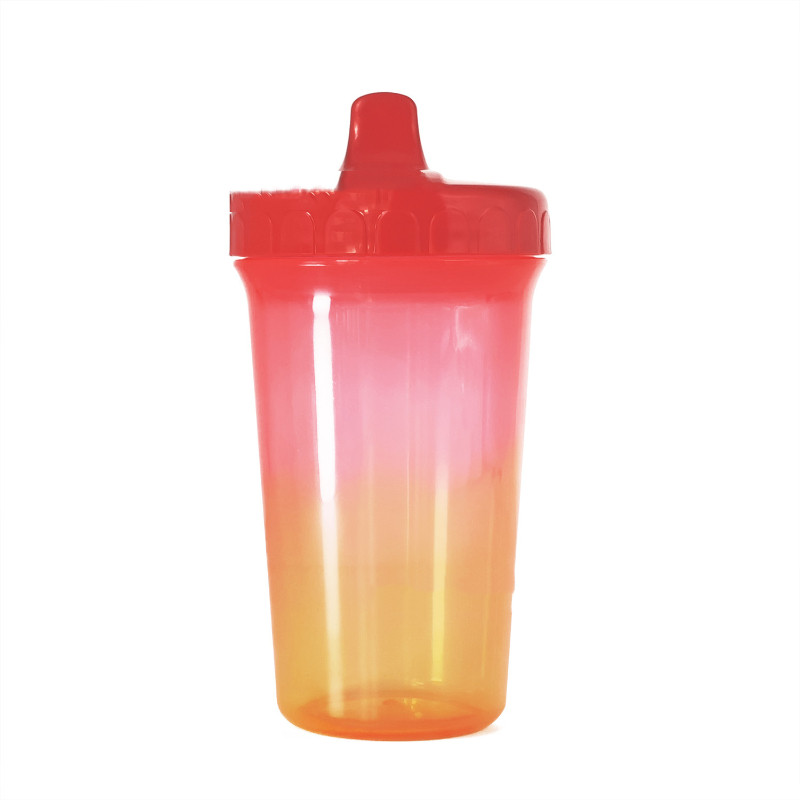 Wide-Opening Baby Sippy Cup With Duckbill Spout 300 ML High-Quality PP Transparent Gradient Design