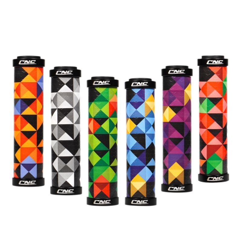 CNC Mountain Bike Silicone Comfort Grips Non-Slip Shock-Absorbing 3D Folding Bike Universal Handlebar Grips