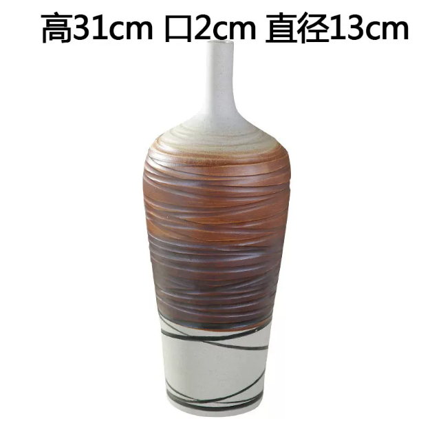 New Chinese-Style Ceramic Antique-Look Vase A Trendy Decorative Piece, picture 4 of 8