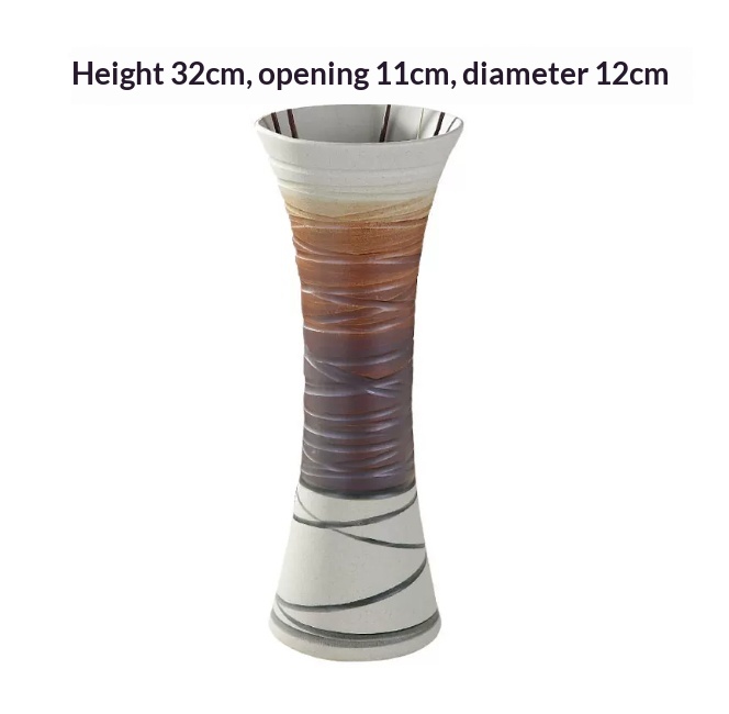 New Chinese-Style Ceramic Antique-Look Vase A Trendy Decorative Piece, picture 3 of 8