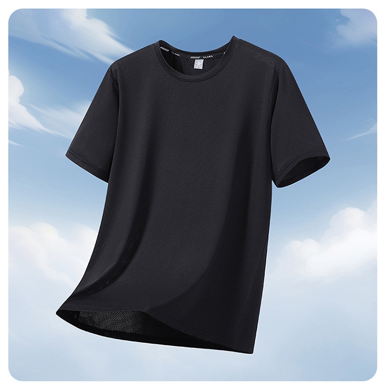 Loose Plus-Size Stretch Quick-Dry Running T-Shirt For Exercise