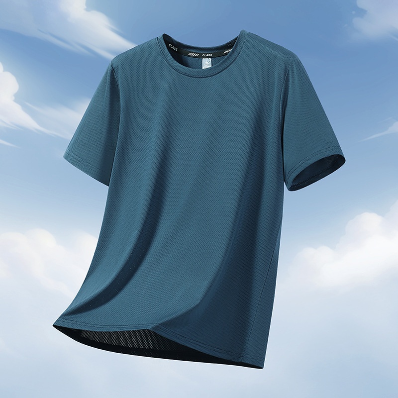 Loose Plus-Size Stretch Quick-Dry Running T-Shirt For Exercise