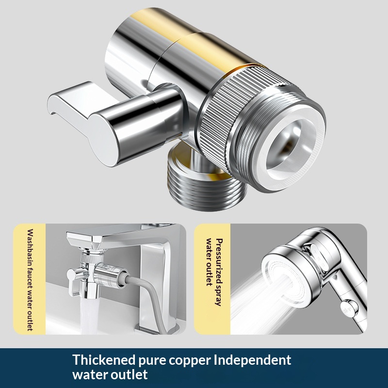 Pull-out Hot And Cold Water Shower Head For Basin With Extendable Hose