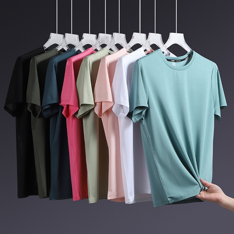 Loose Plus-Size Stretch Quick-Dry Running T-Shirt For Exercise