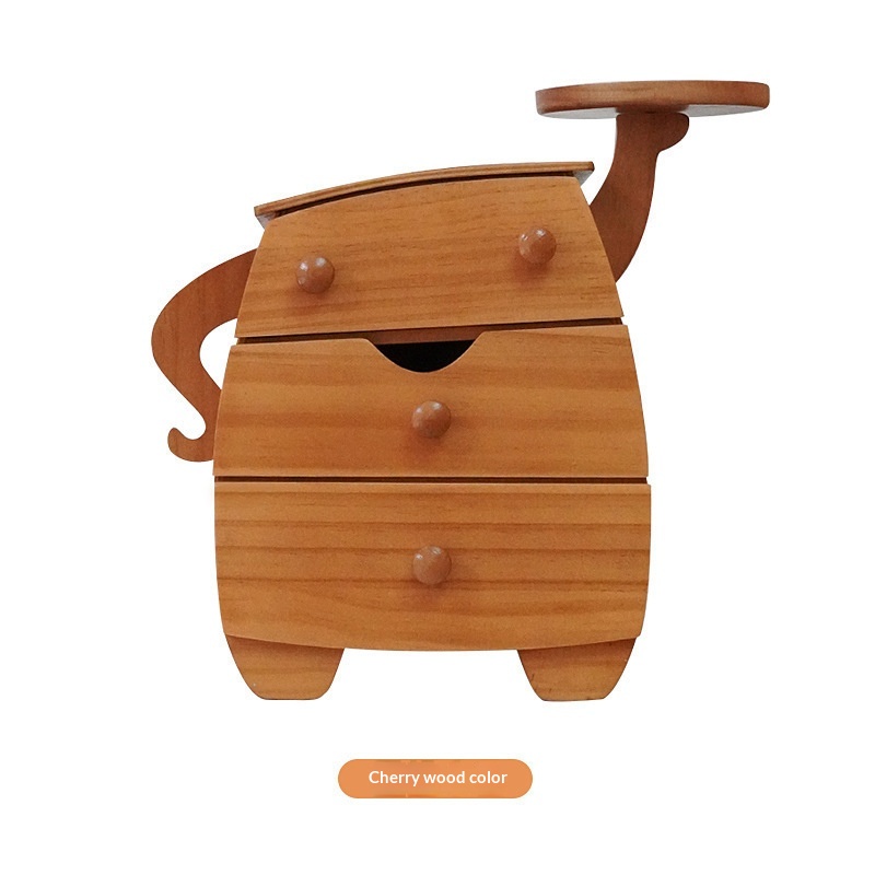 Plump Sturdy Solid-wood Storage Box For Jewelry And Necklacesperfect For Newlyweds