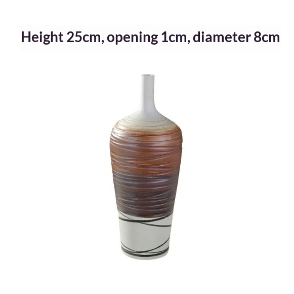 New Chinese-Style Ceramic Antique-Look Vase A Trendy Decorative Piece, picture 7 of 8