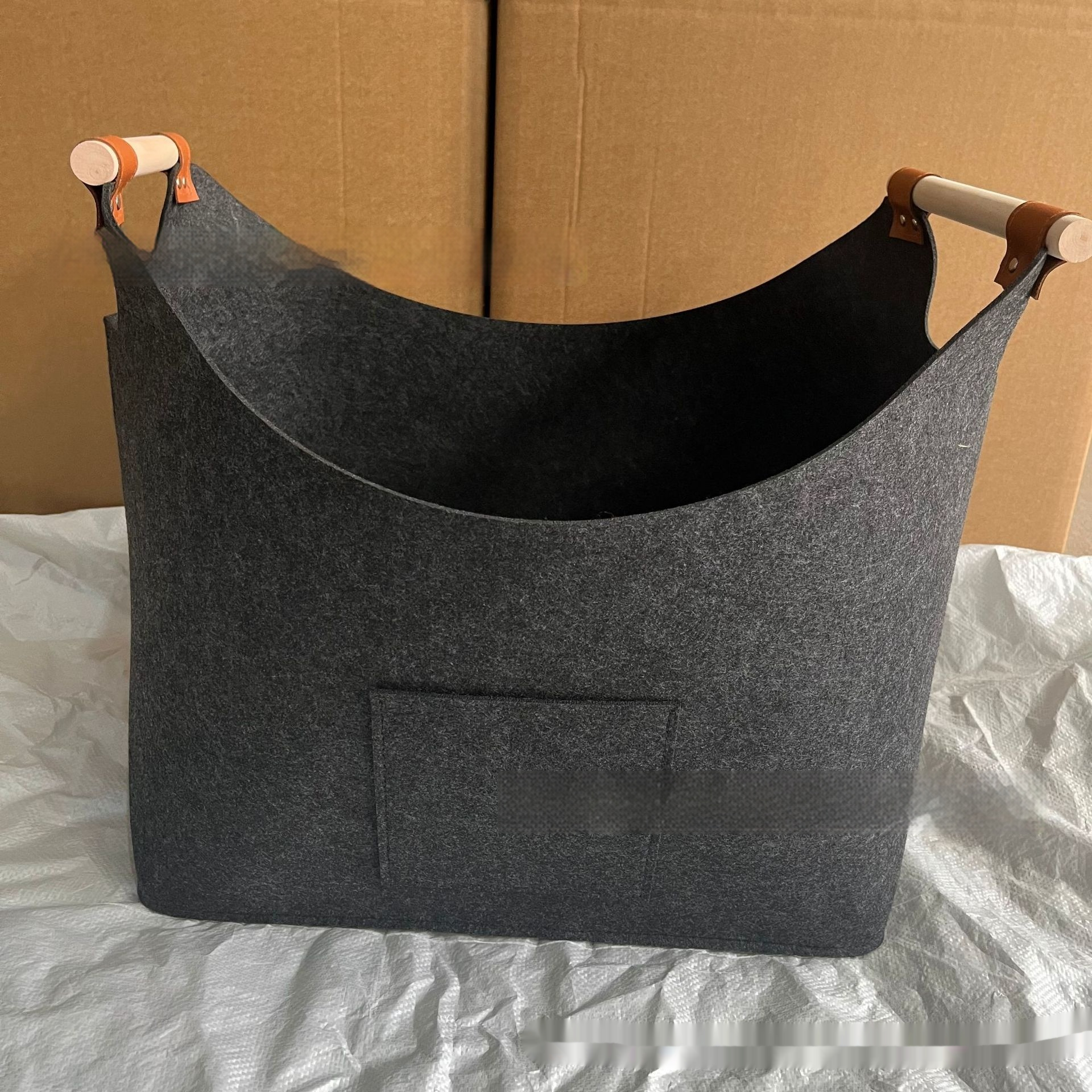 Creative Felt Firewood Storage Basket