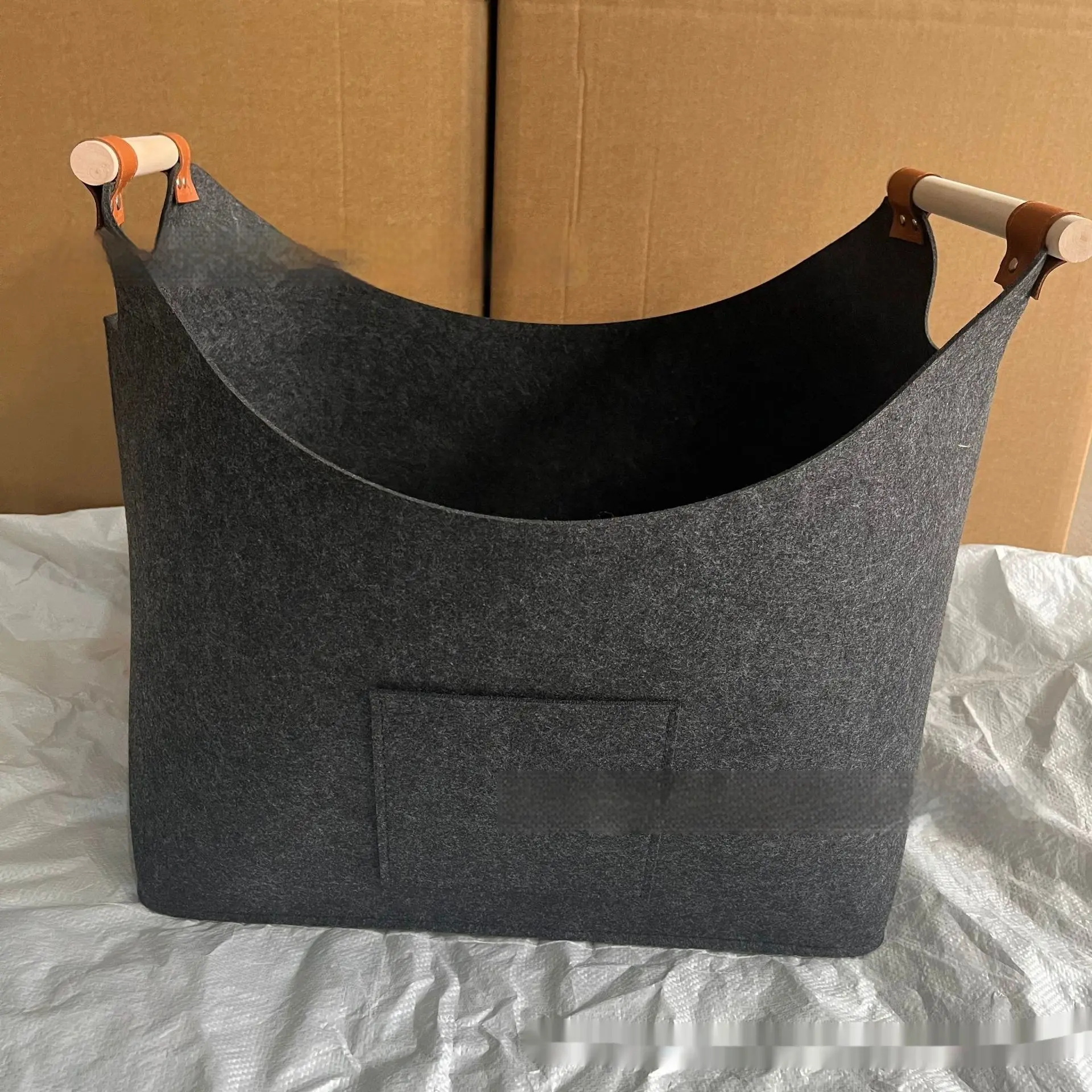 Creative Felt Firewood Storage Basket