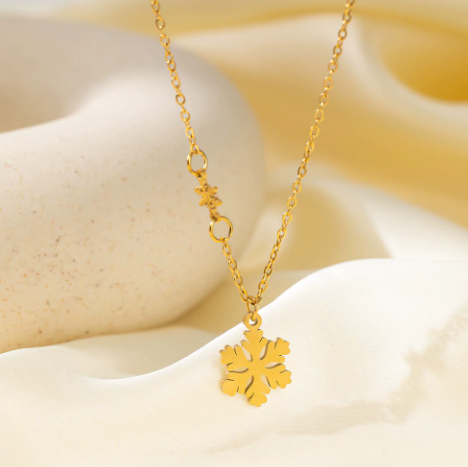 Fashionable Non-fading Heart-shaped Necklace Simple Vintage Titanium Steel Earrings