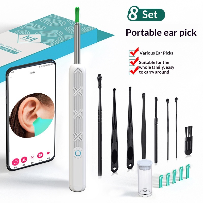 Visual Ear Pick Wireless Cleaning Endoscope For Ear Cleaning