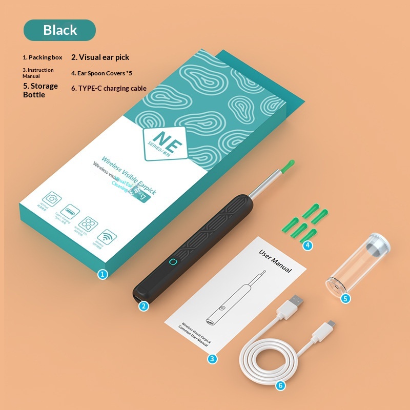 Visual Ear Pick Wireless Cleaning Endoscope For Ear Cleaning