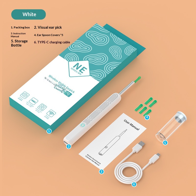 Visual Ear Pick Wireless Cleaning Endoscope For Ear Cleaning