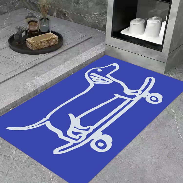 Napapi Water-Absorbing Rug Cross-Border Butterfly Design For The Bathroom