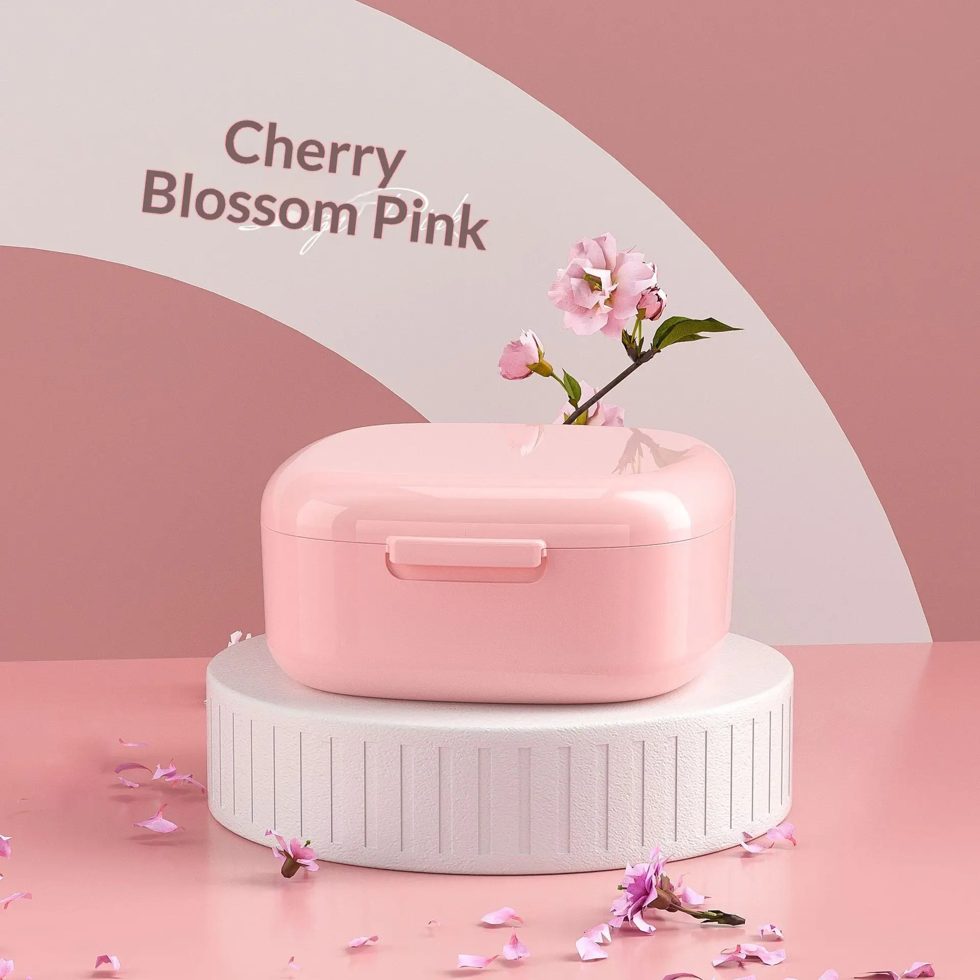 Portable Cleaning And Storage Box For Soaking And Storing Invisible Aligner Retainers