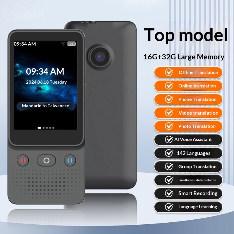 Photo Translation Device With Simultaneous Voice Translation In English