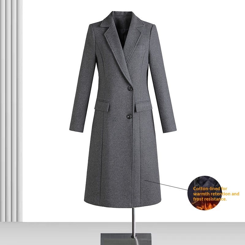 Woolen Coat For Formal Work Attire At Banks Jewelry Stores And Hotel Front Desks