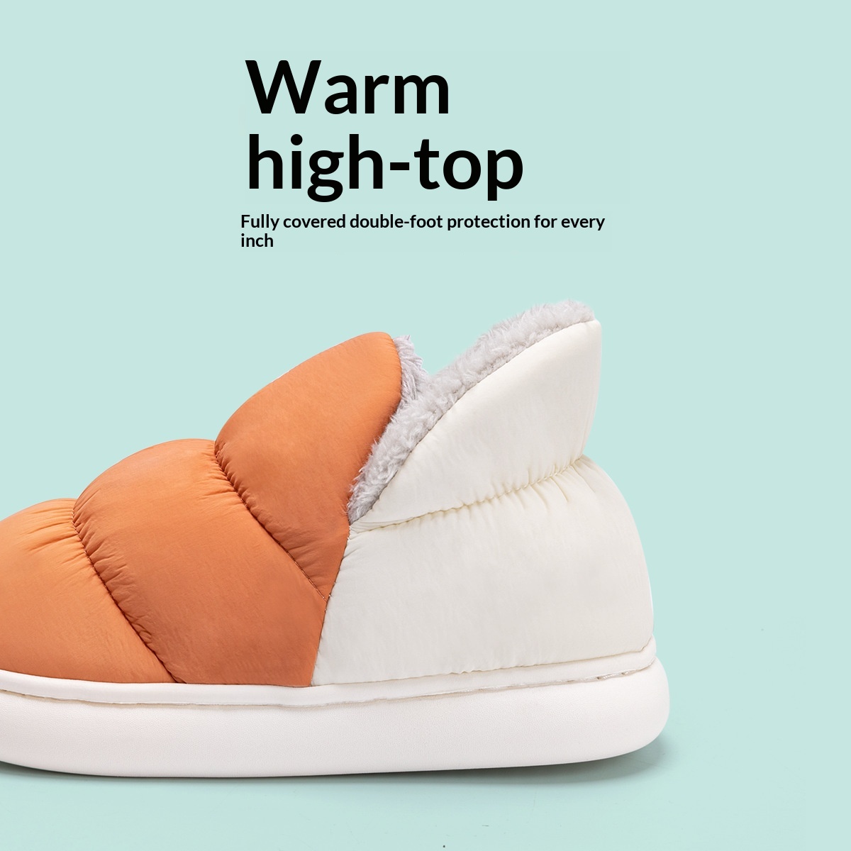 Womens Down-filled Cotton Shoes For Outdoor Wear Non-slip