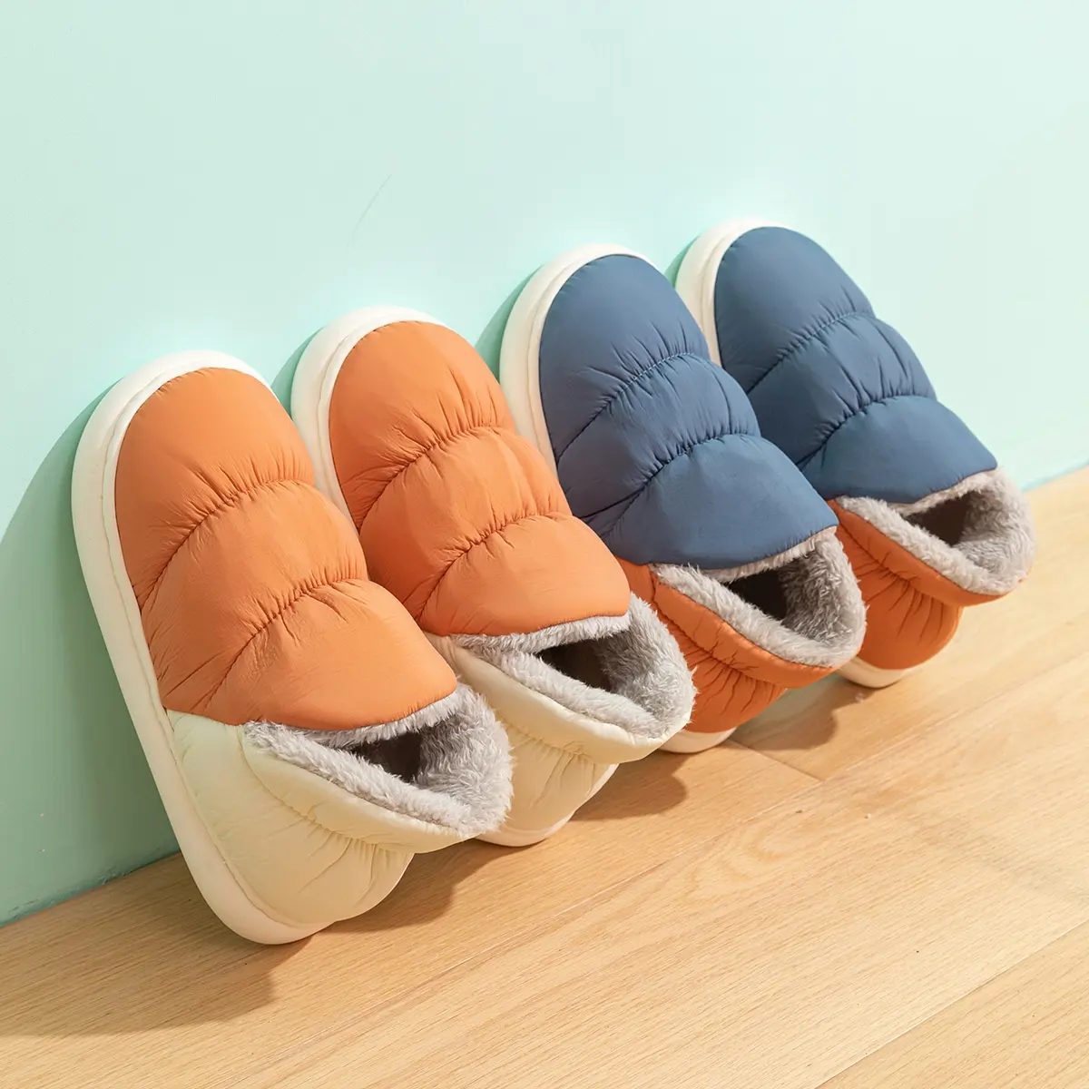 Womens Down-filled Cotton Shoes