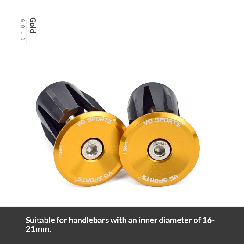 Aluminum Alloy Handlebar Plugs Bicycle Handlebar End Caps Mountain Bike Handlebar Expansion Plugs