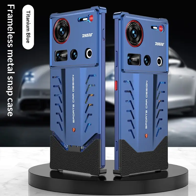Automatic Snap-on Aluminum Alloy Phone Case