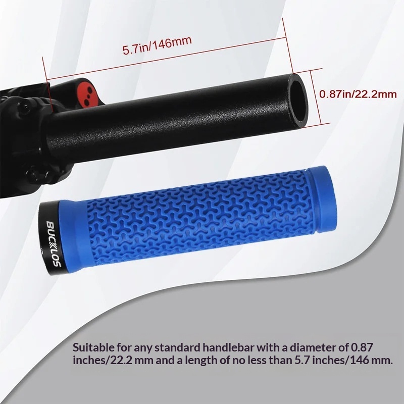 Bicycle Rubber Grips With Integrated Cuffs For A Non-slip Gripbicycle Accessory