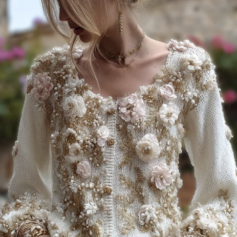 Womens 3D-printed Cardigan Coat For Spring And Fall