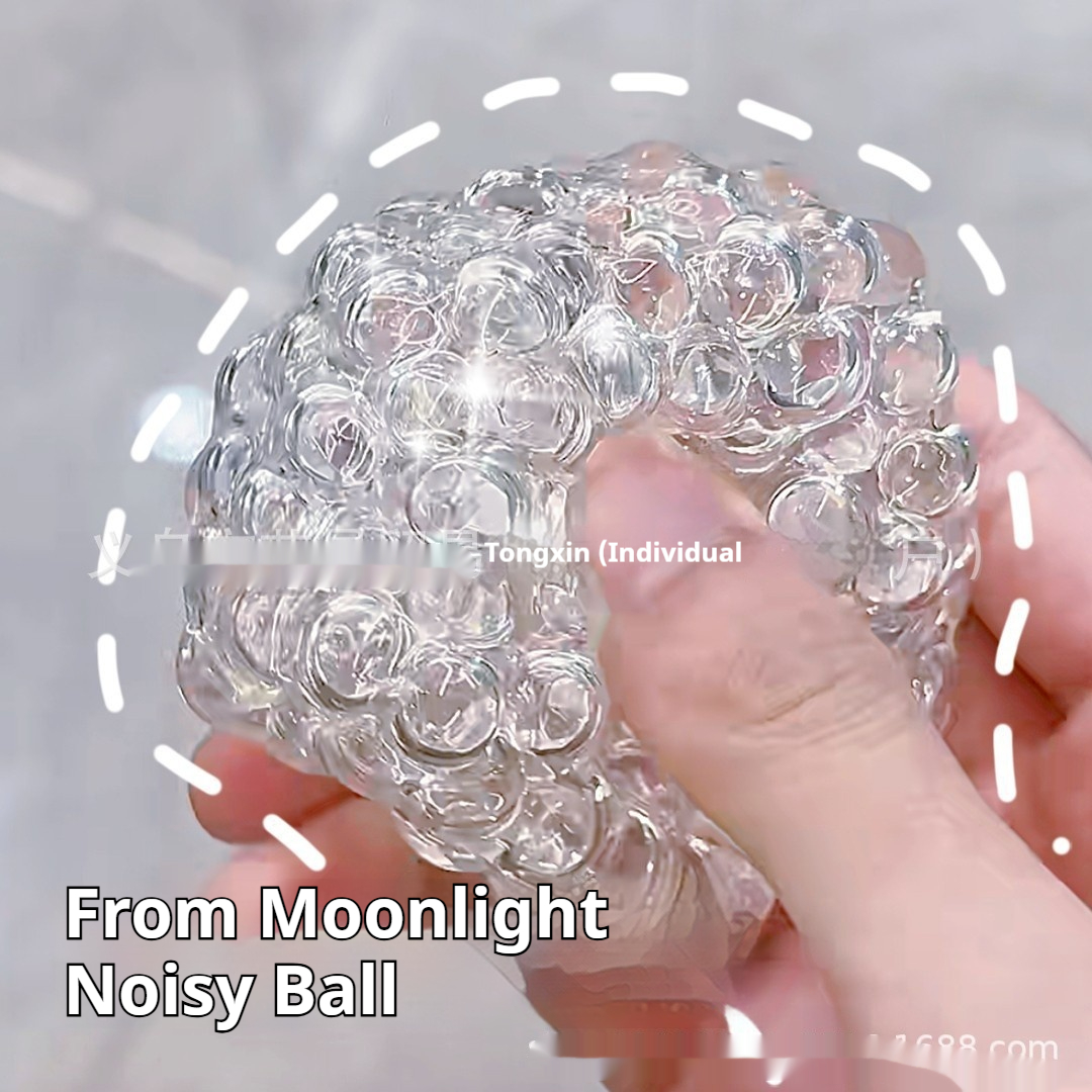 DIY Rainbow Bead Ball Rattle Ball Filling Set A Squeeze Toy For Stress Relief