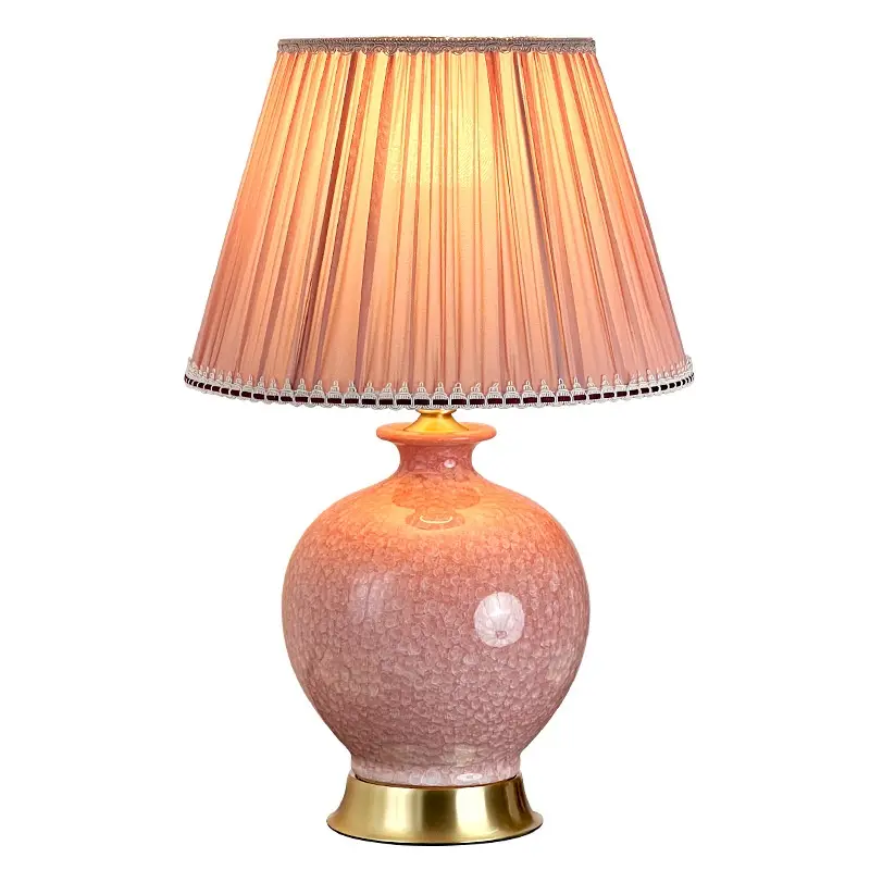 All Copper Camphor Ceramic Table Lamp For Study Or Living Room
