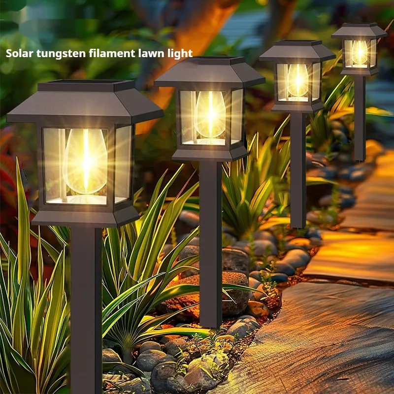 Solar-powered Outdoor Lighting Tungsten Filament Lamps