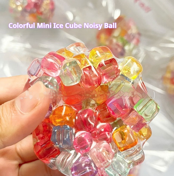 DIY Rainbow Bead Ball Rattle Ball Filling Set A Squeeze Toy For Stress Relief