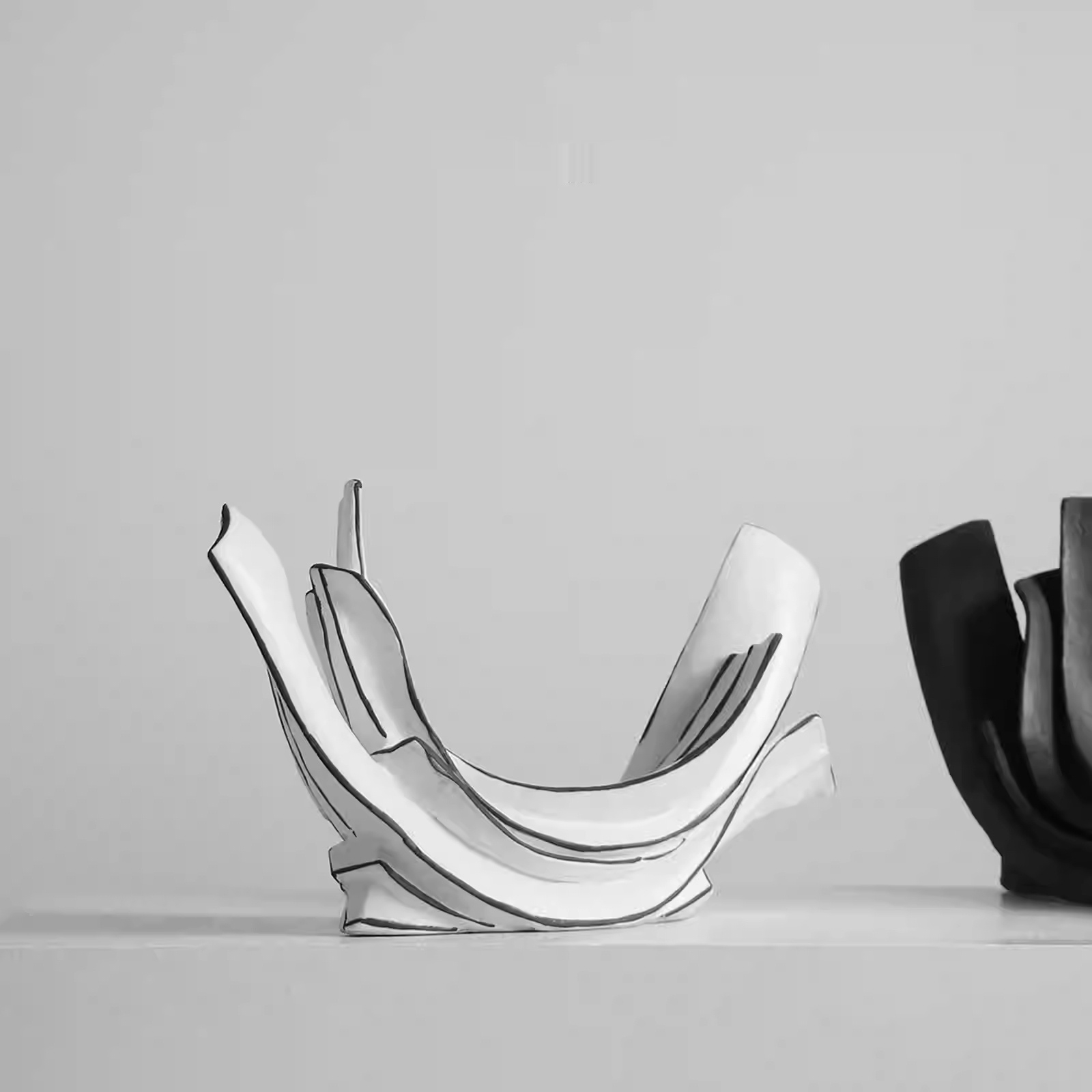 Exhibition Hall Hotel Display Living Room TV Cabinet Wabi-sabi Art Ceramic Decorations