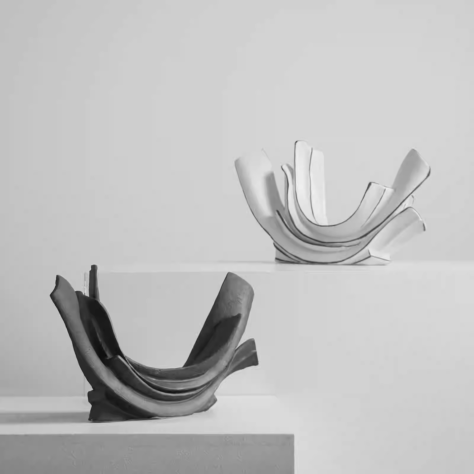 Exhibition Hall Hotel Display Living Room TV Cabinet Wabi-sabi Art Ceramic Decorations