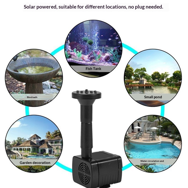 Split Solar Fountain For Outdoor Gardens