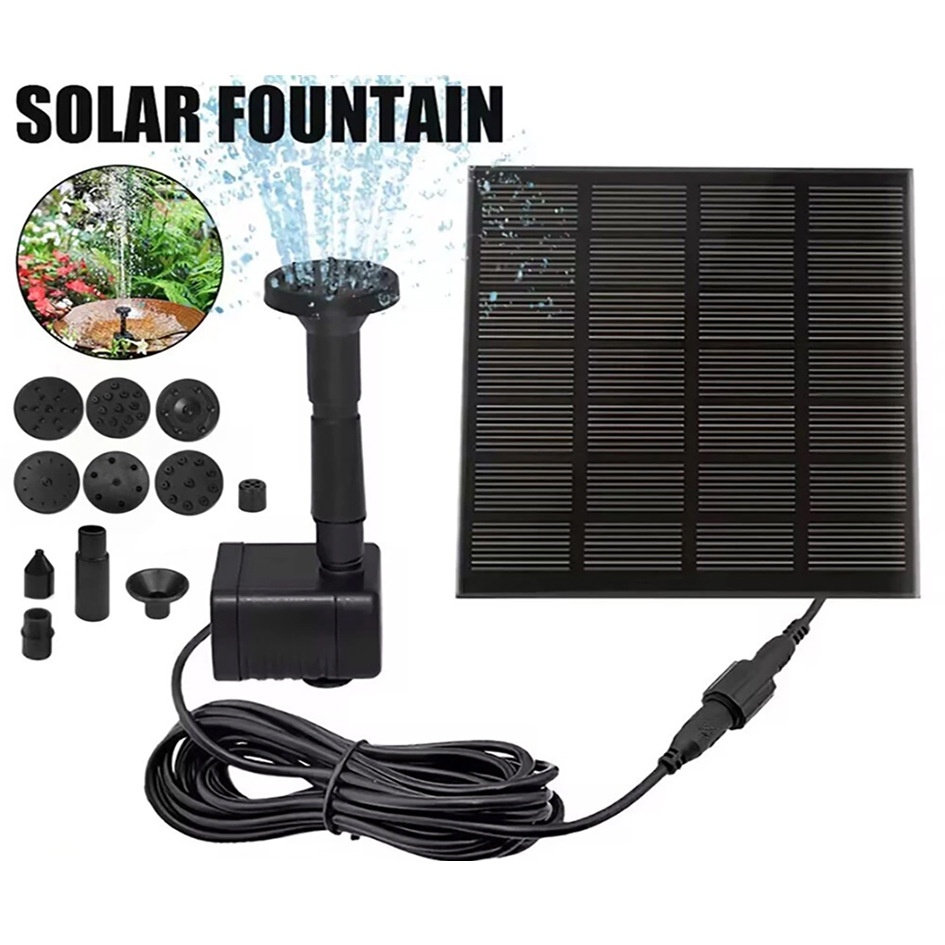 Split Solar Fountain For Outdoor Gardens